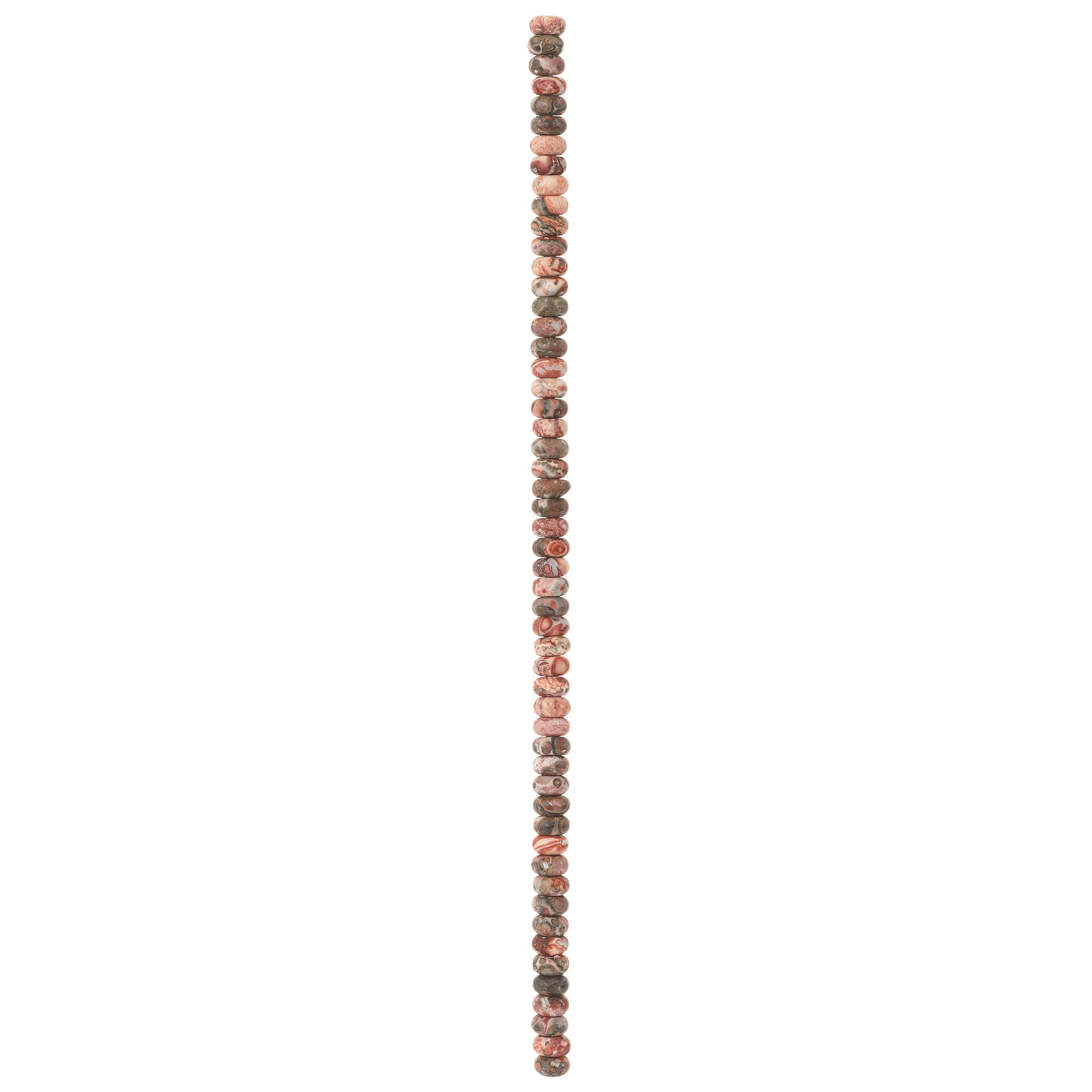 Leopard Jasper Rondelle Beads by Bead Landing™, 6mm
